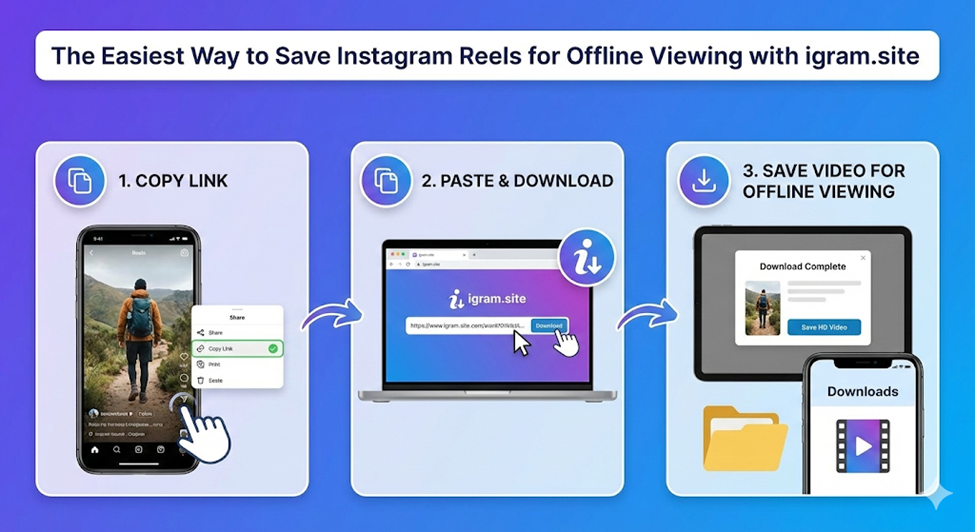 The Easiest Way to Save Instagram Reels for Offline Viewing with igram.site